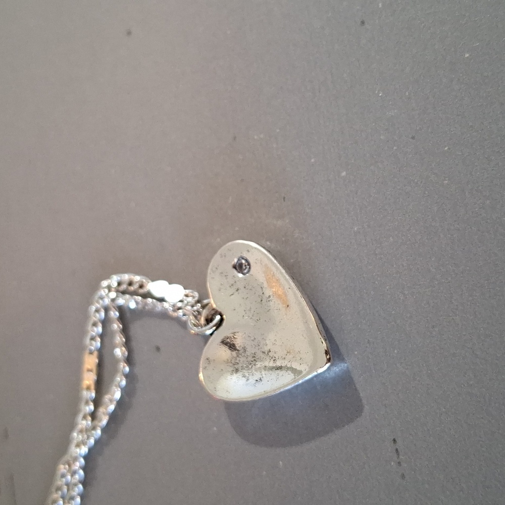 Silver Heart Pendant Necklace - Picture 5 of 5